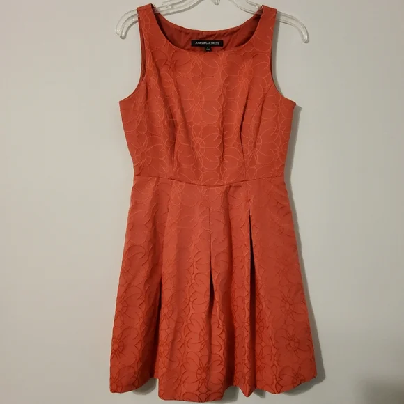 Jones Wear Dress | Dresses | Jones Wear Dress Pink Floral Embroidered  Sleeveless Fit Flare Dress Size 6 | Poshmark